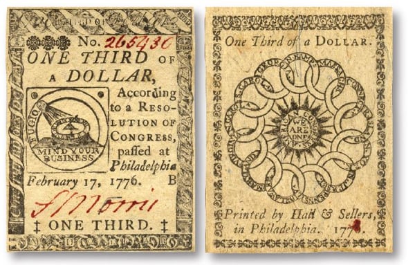 1776 paper notes