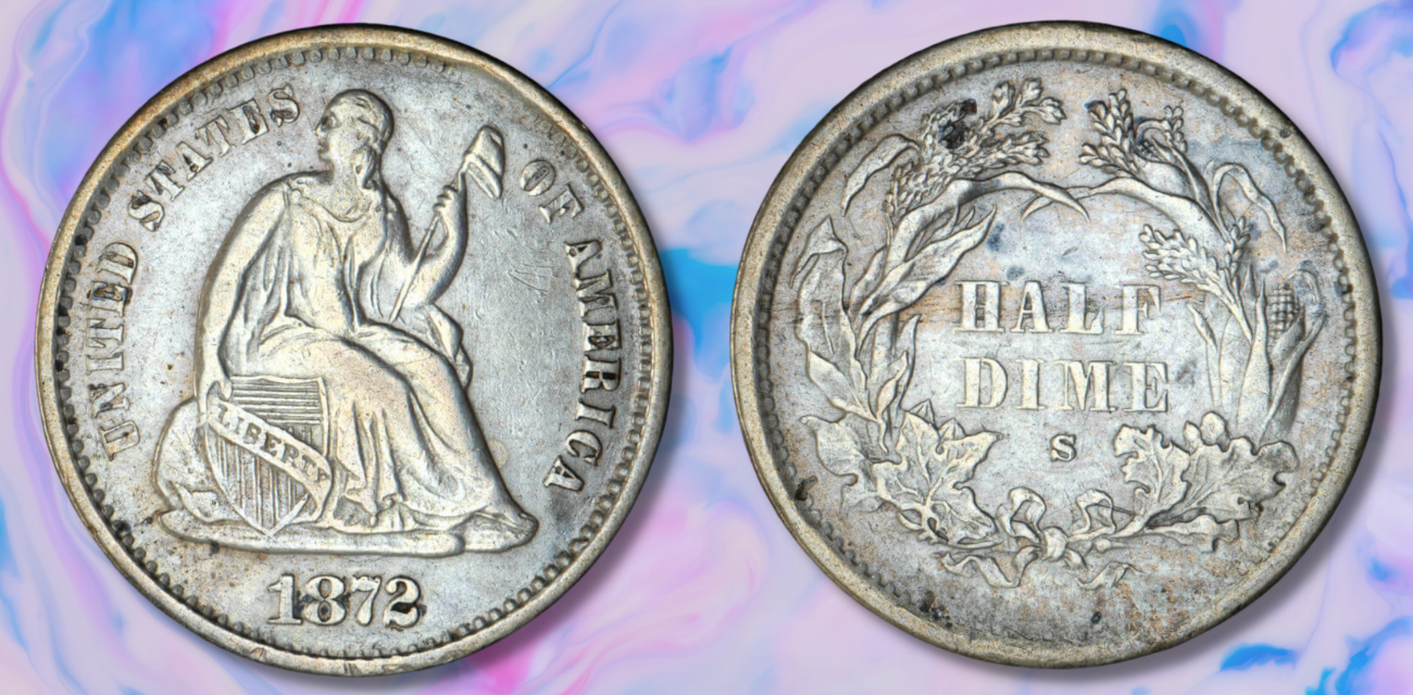 1872 half dime