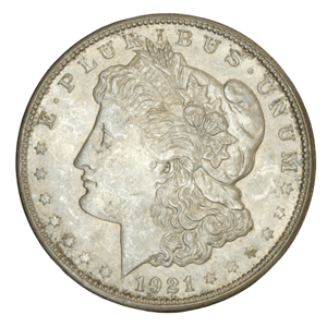 1921 morgan dollar obverse