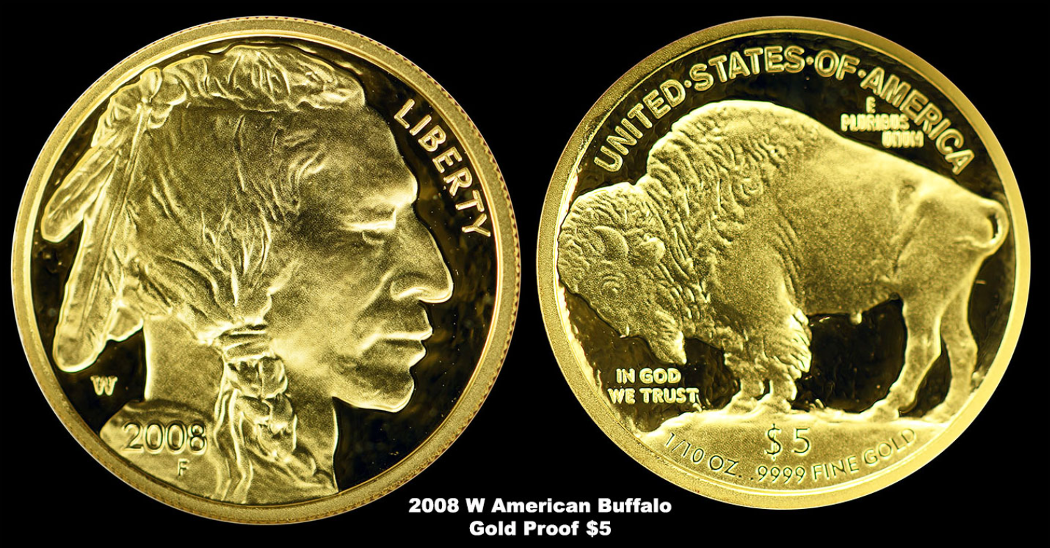 2008 w american buffalo gold proof 5 follars-1