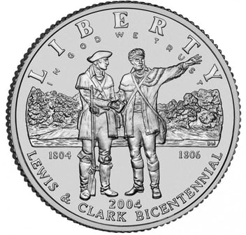 Lewis & Clark Bicentennial Silver Dollar