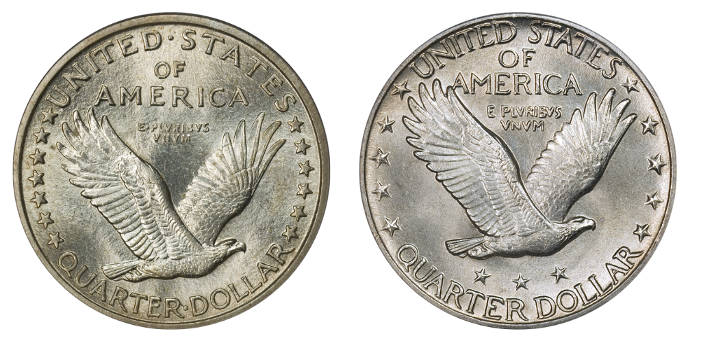 Standing Liberty Quarter Reverse Designs