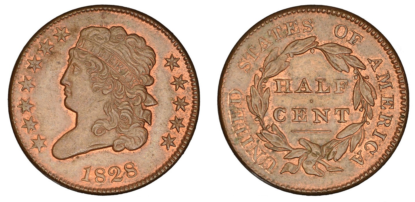 classic head half cent reich