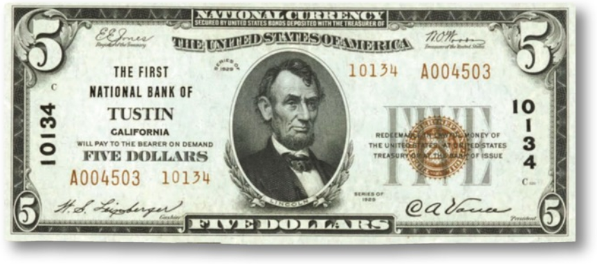 Set/5 BEP Proof Prints of our Old Classic US Large Size Notes 