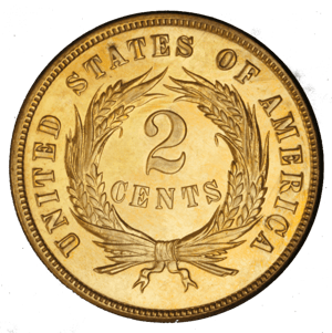 two cent coin